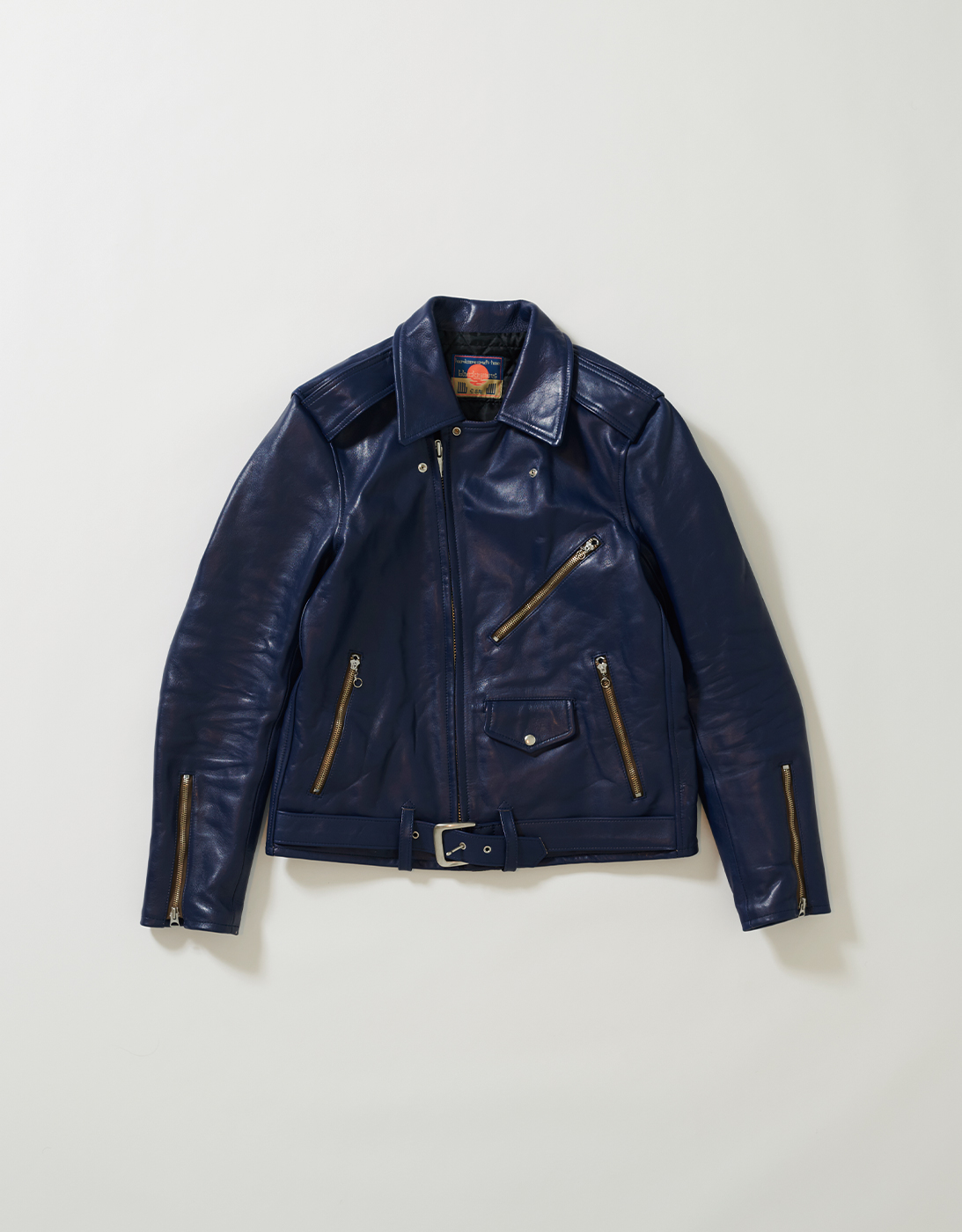 50’s Style Leather jacket with AIR UNIT (KARASUTENGU)